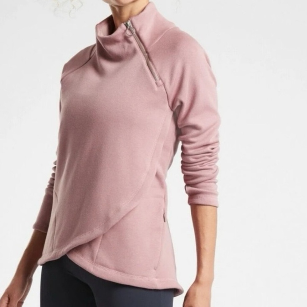 Athleta Cozy Karma Asym Pullover
